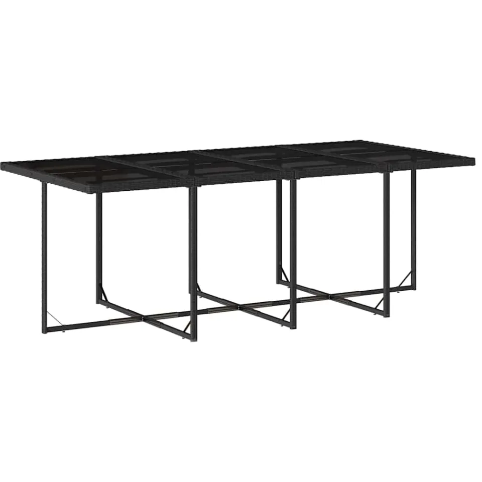 vidaXL 13-delige Tuinset met kussens poly rattan zwart, foto 4