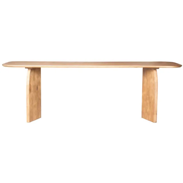 Giga Meubel Eettafel Dalarna - Deens Ovaal Naturel Hout - 240x100x76cm