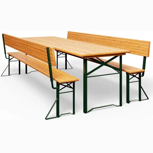VLSelect® Tuintafel Met Stoelen - Tuin Set - Balkonset Bruin