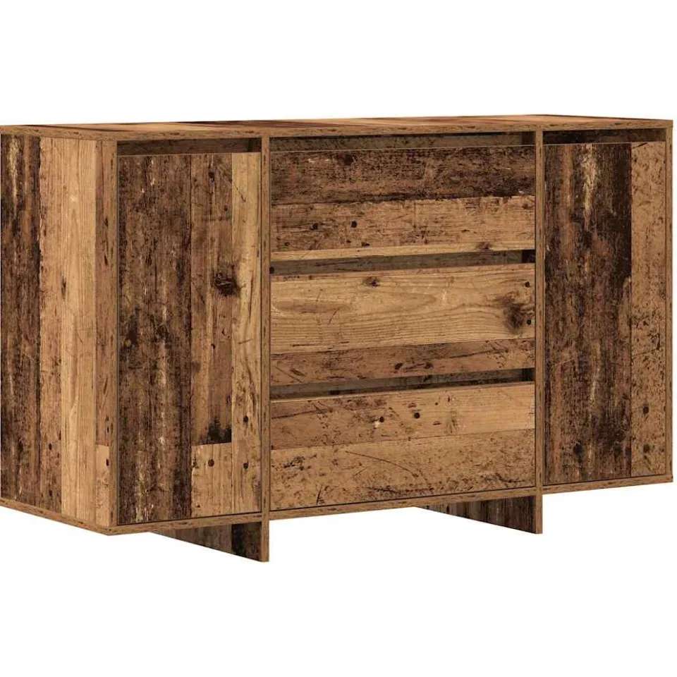 vidaXL Dressoir Oudhout 120 x 41 x 75 cm Bewerkt hout bruin, foto 3
