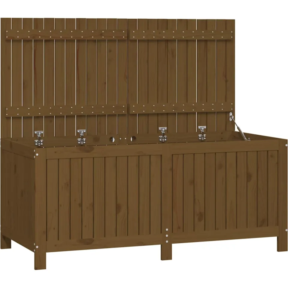 vidaXL Tuinbox 147x68x64 cm massief grenenhout honingbruin