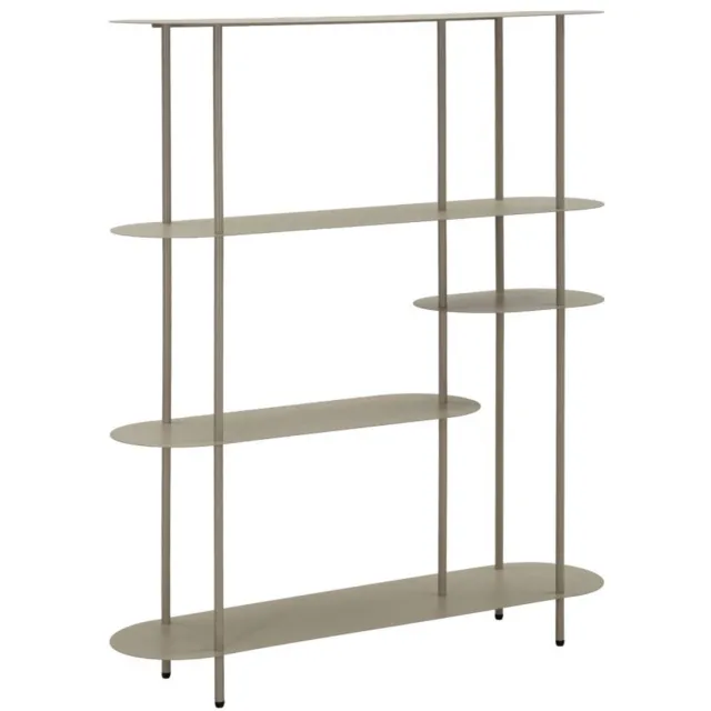 Mauro Ferretti Boekenkast Saturn Book Shelf Dove Grey 118×31×139 cm Duifgrijs Grijs
