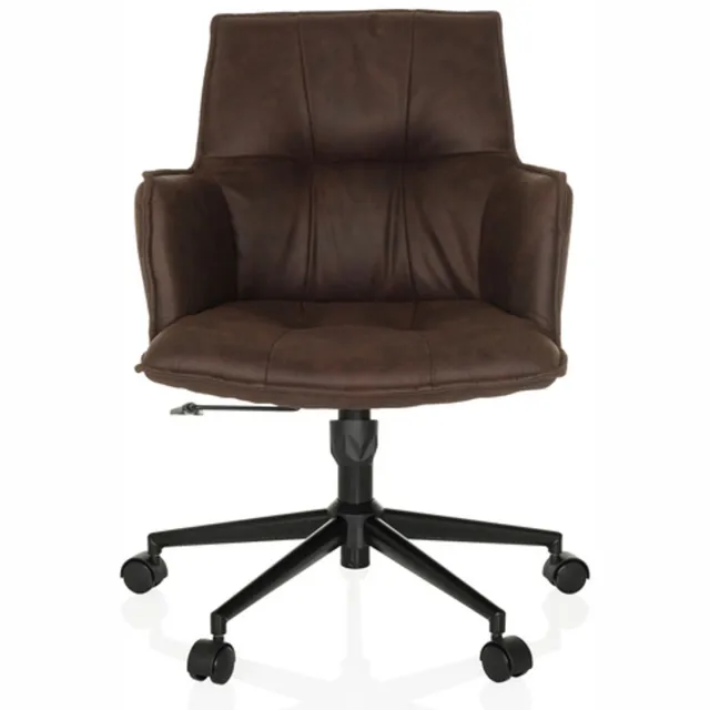 hjh LIVING Bureaustoel / draaistoel SOLAO LIFE stof donkerbruin hjh LIVING