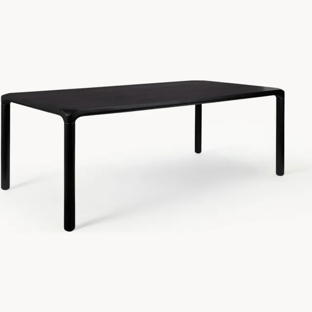 Zuiver Houten eettafel Storm, in verschillende formaten zwart