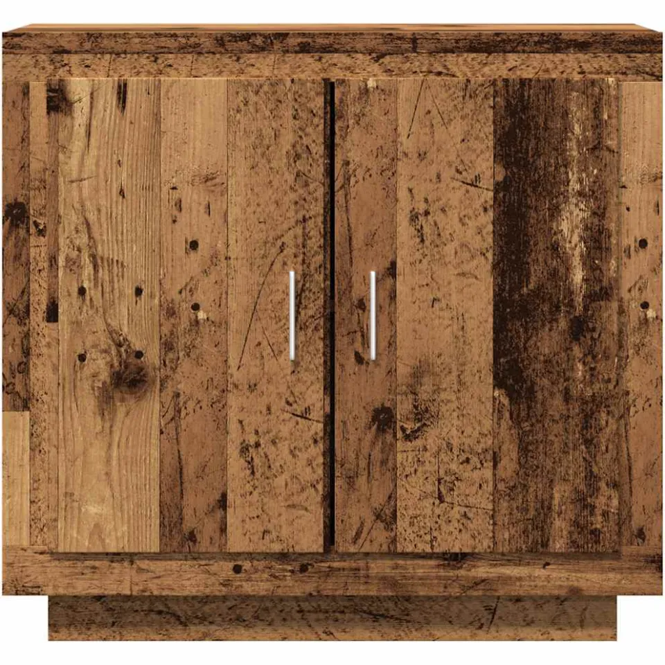 vidaXL Dressoir 80x40x75 cm bewerkt hout oud houtkleurig bruin, foto 4