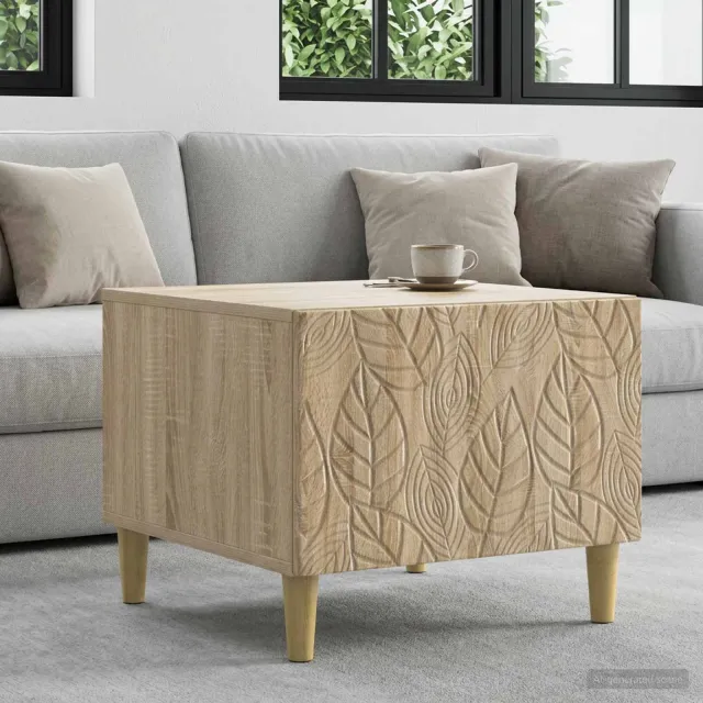 vidaXL Salontafel Sonoma Eiken 50 x 49 x 40 cm Bewerkt hout, foto 2