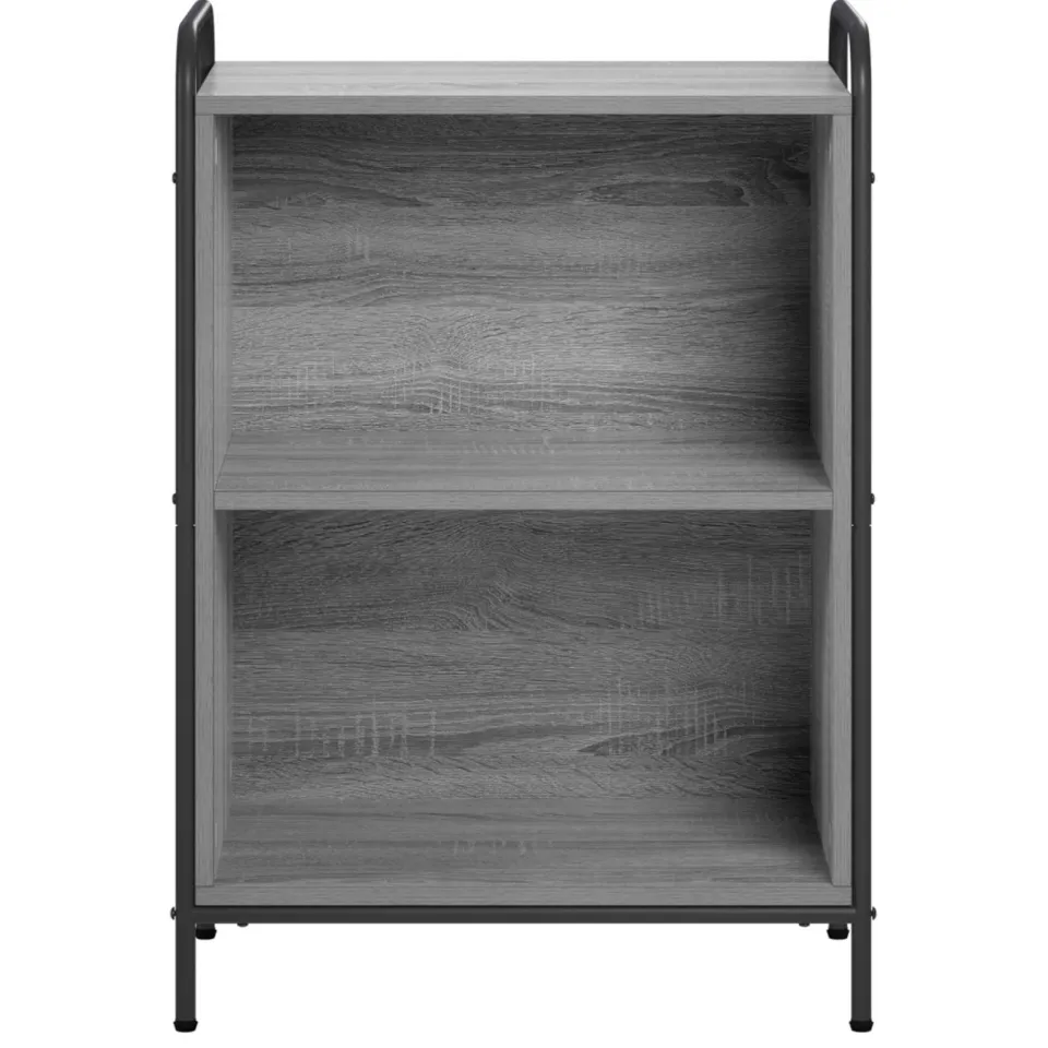 vidaXL Boekenkast 55,5 x 33 x 174 cm Bewerkt hout Grijs Sonoma