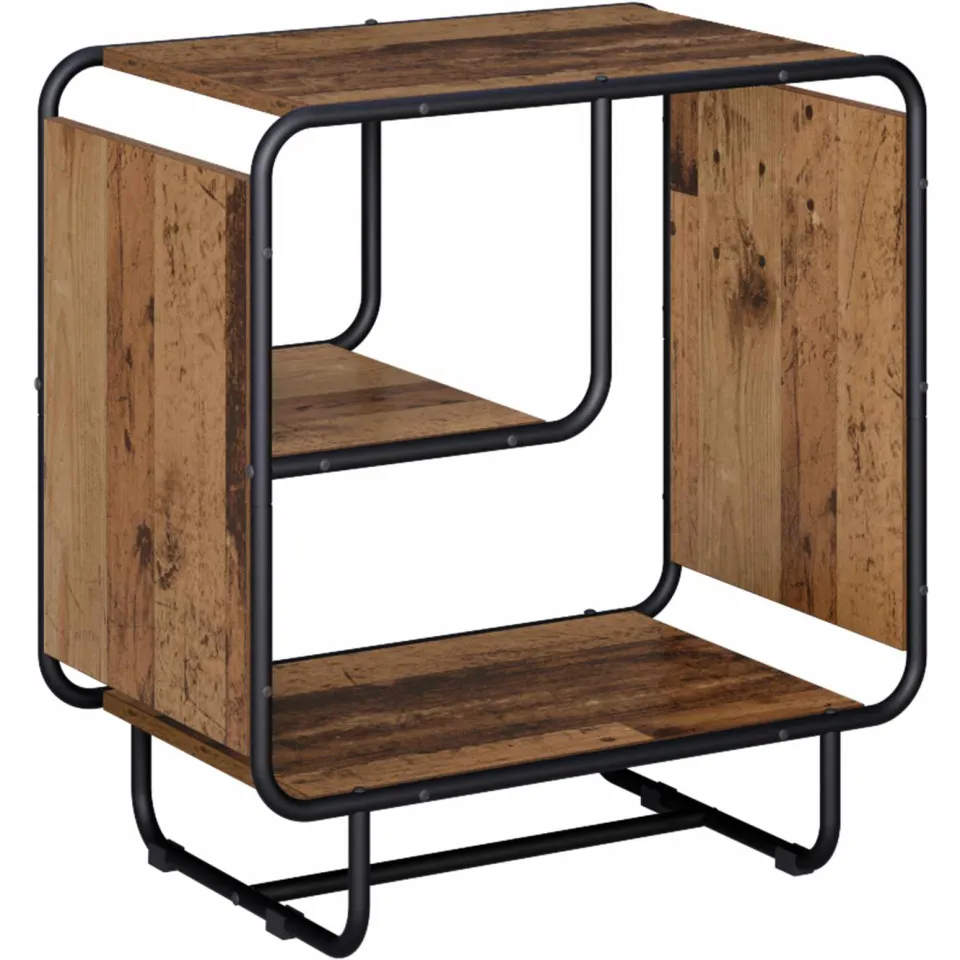 vidaXL Dressoir Oud hout 60 x 37.5 x 64.5 cm Bewerkt hout bruin, foto 3
