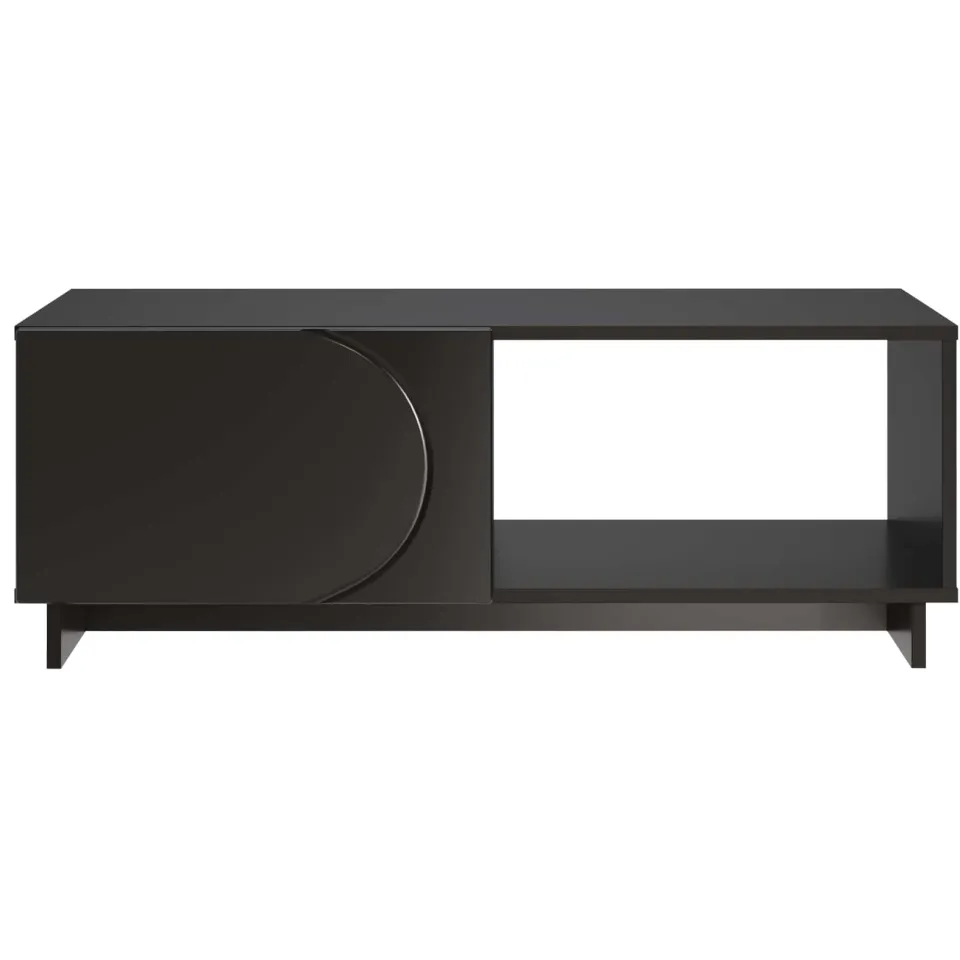 vidaXL Salontafel Zwart 95 x 50,5 x 35 cm Bewerkt hout, foto 4