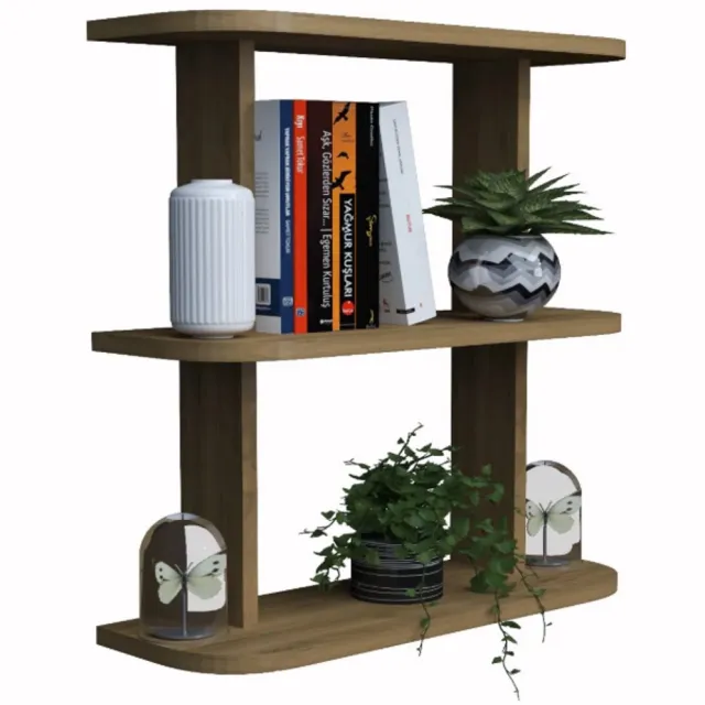 Moka Park Multifunctionele plank - Boekenkast - Boekenkast voor jeugdkamer - Accessoire - Keukenplank - Bruin