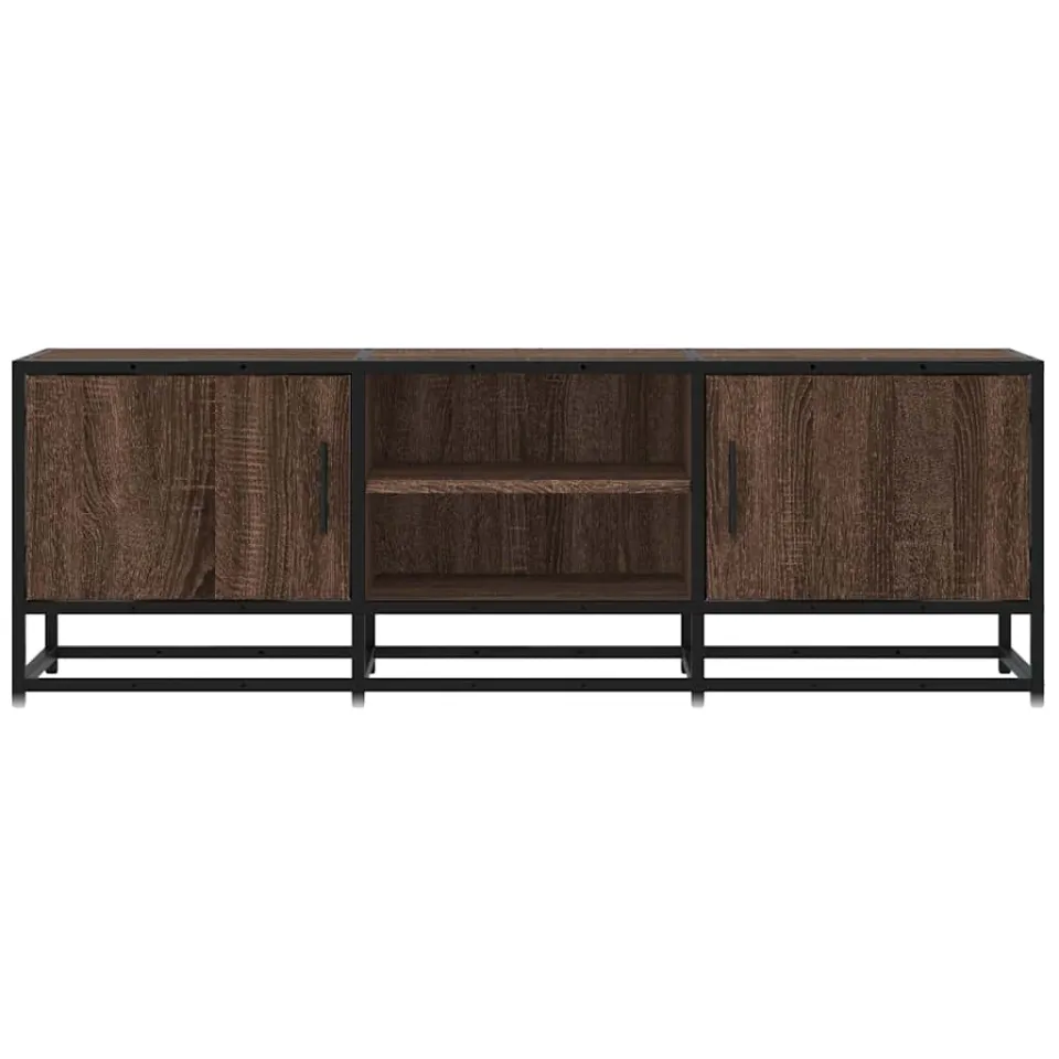 vidaXL Tv-meubel 120x35x41 cm bewerkt hout metaal bruin eikenkleur, foto 4