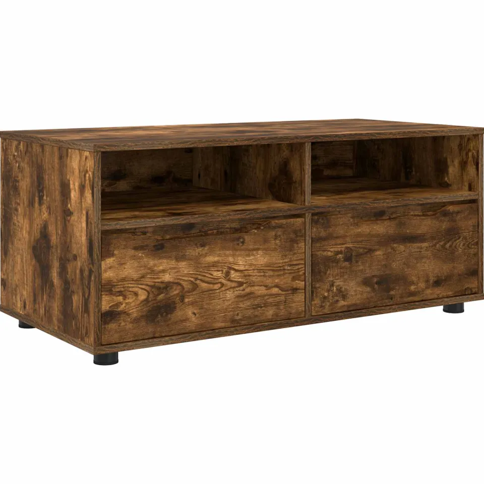 vidaXL TV-kast 100 x 48 x 43 cm Gerookt eiken Bewerkt hout, foto 3