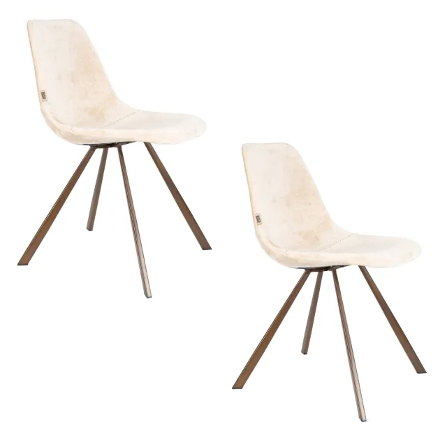 Dutchbone Franky eetkamerstoel beige