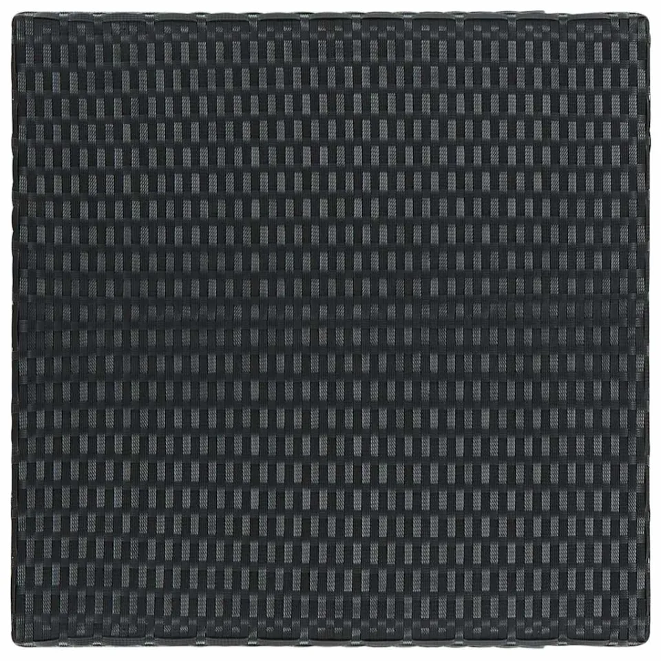 vidaXL Tuinbartafel 60,5x60,5x110,5 cm poly rattan zwart, foto 3
