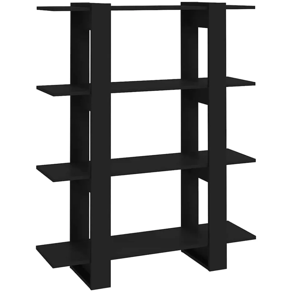 vidaXL Boekenkast/kamerscherm 100x30x123,5 cm zwart