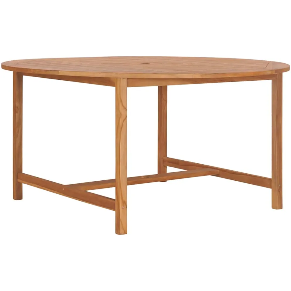 vidaXL Tuintafel 150x76 cm massief teakhout bruin, foto 2
