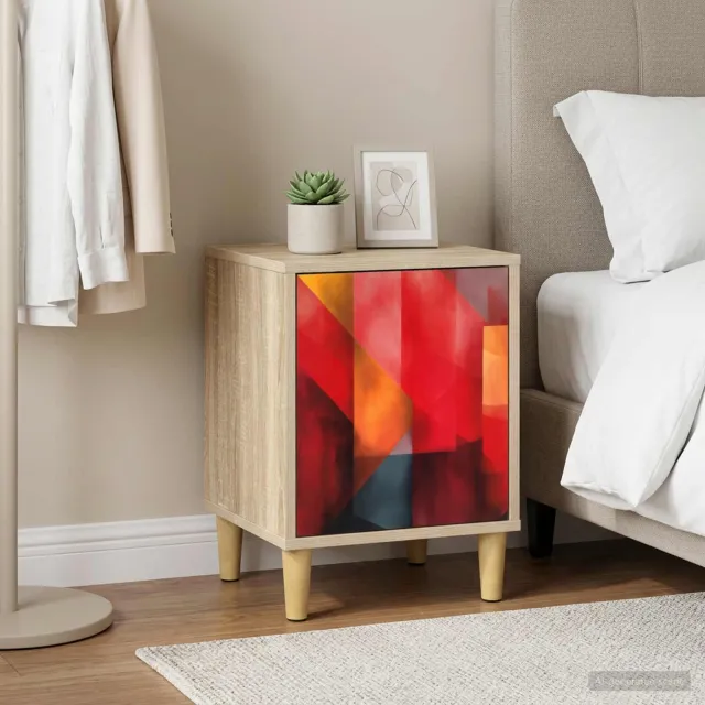 vidaXL Nachtkastje HEESCH Sonoma Eiken 36 x 33 x 50 cm Bewerkt hout, foto 2