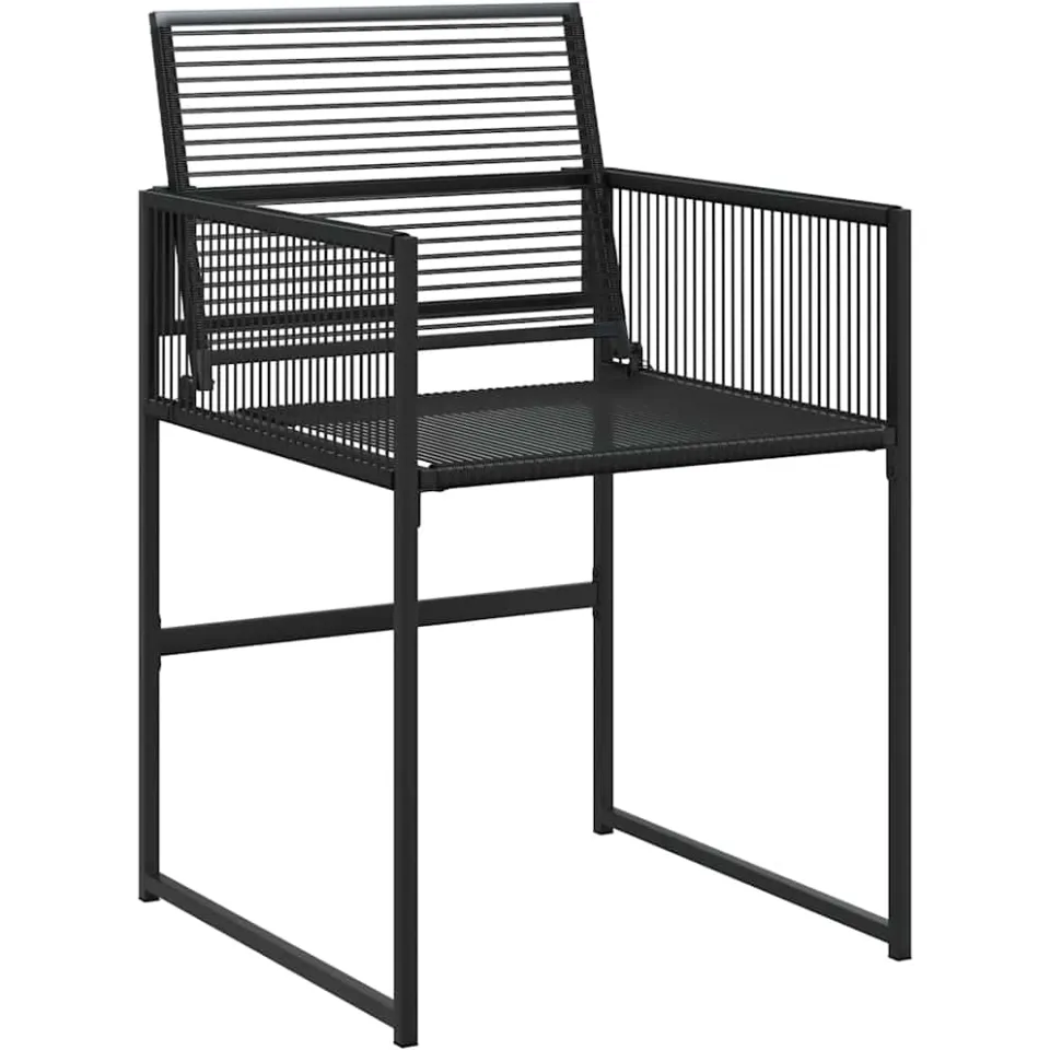 vidaXL 9-delige Tuinset poly rattan zwart, foto 4