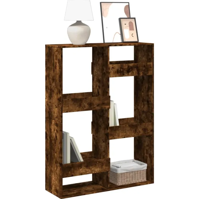 vidaXL Boekenkast 100x33x135 cm bewerkt hout gerookt eikenkleurig Bruin