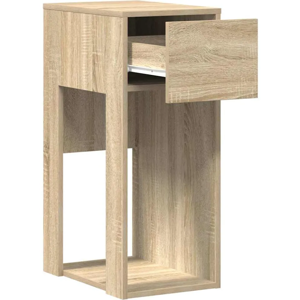 vidaXL Computertorenstandaard met lade 30x44x74 cm sonoma eikenkleurig, foto 4