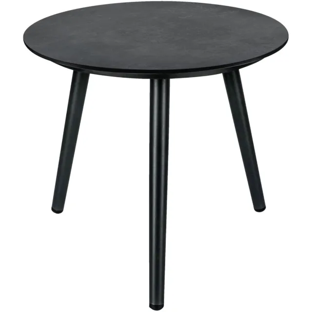 Vega Bijzettafel voor buiten Sando klein; 45x40.5 cm (ØxH); donkergrijs/antraciet; rond