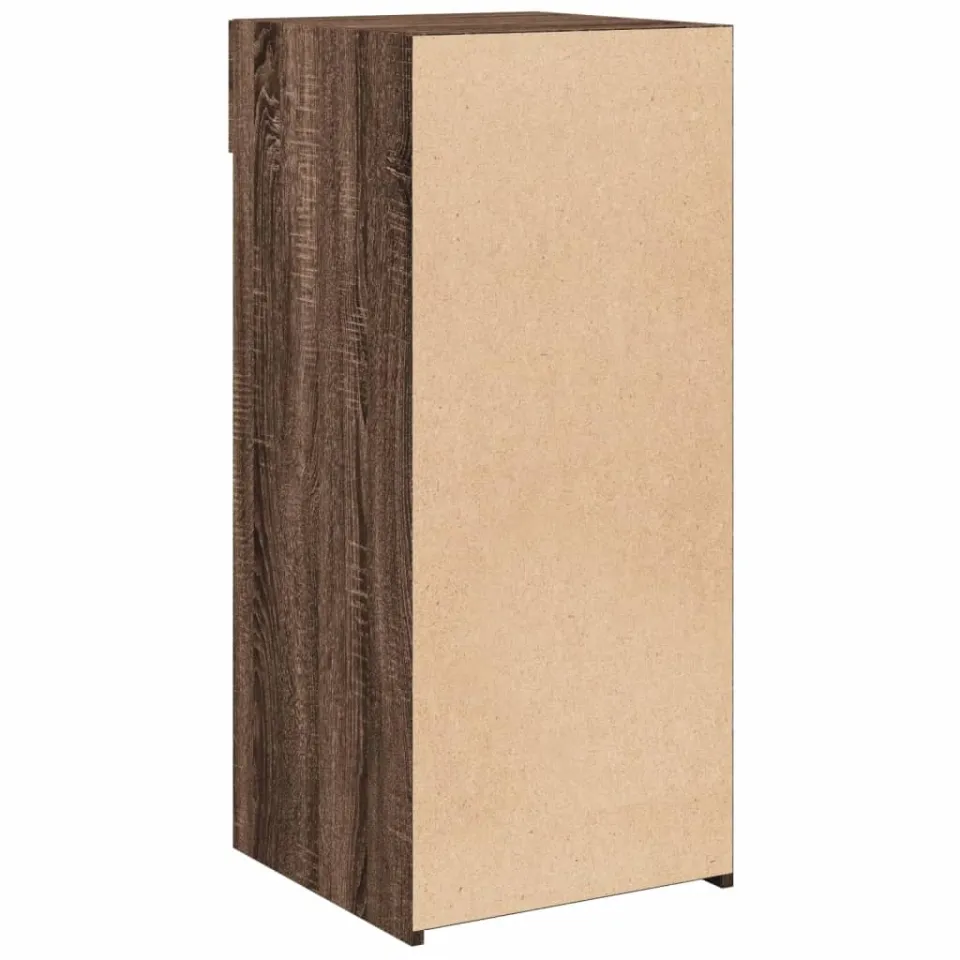 vidaXL Dressoir 40x42,5x93 cm bewerkt hout bruin eikenkleur, foto 4