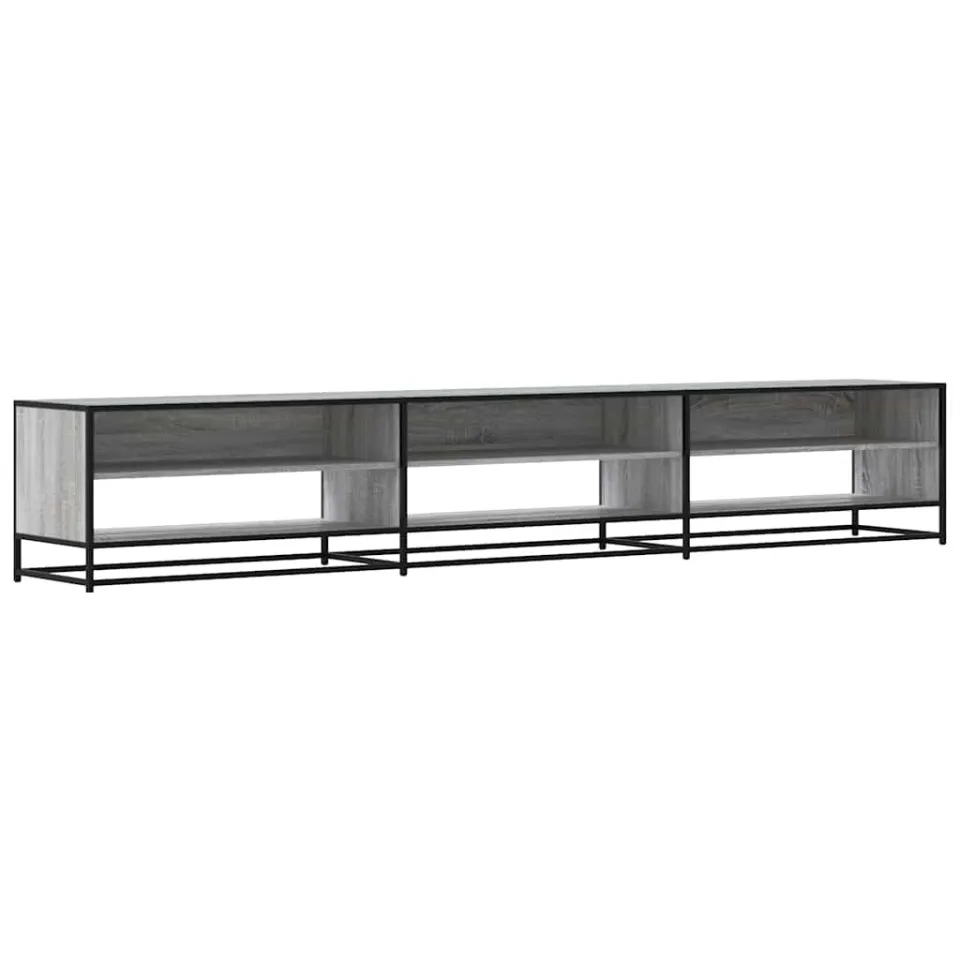 vidaXL Tv-meubel 270x40x46 cm bewerkt hout grijs sonoma eikenkleurig, foto 3