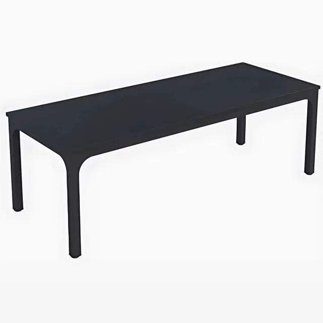 Happiq Computerbureau Milano - Voor 2 Personen - 200cm - Zwart - Voor thuis of werk - Hout en metaal