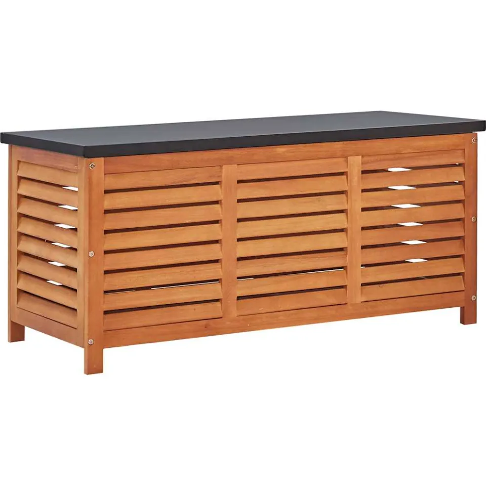 vidaXL Tuinbox 117x50x55 cm massief eucalyptushout bruin, foto 3