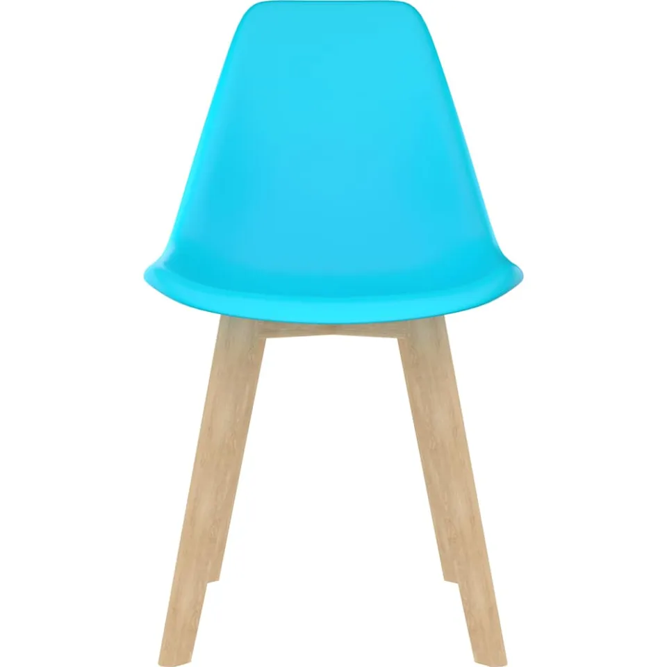 vidaXL Eetkamerstoelen 2 st kunststof blauw, foto 3