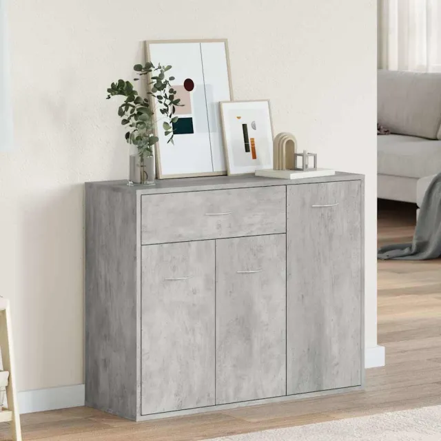 vidaXL Dressoir 88x30x70 cm bewerkt hout betongrijs