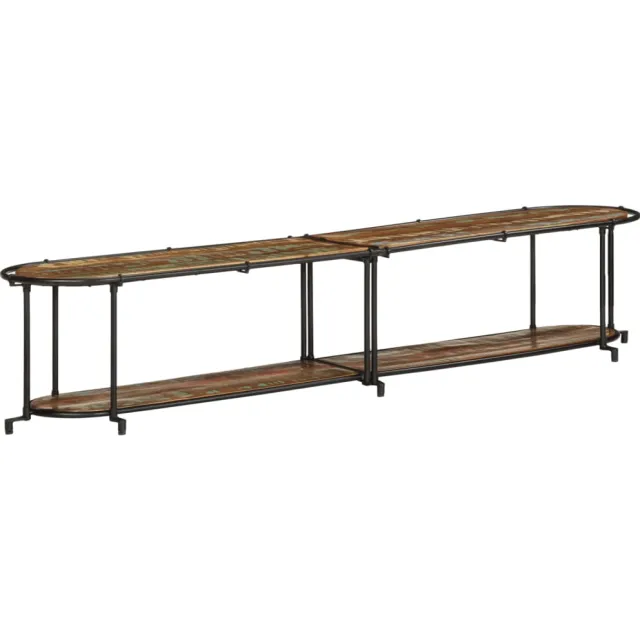 vidaXL Tv-meubel 200x42x40 cm massief gerecycled hout Bruin