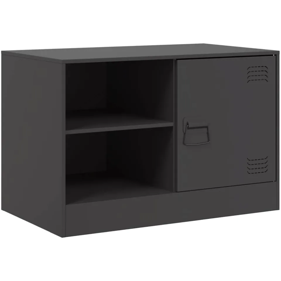 vidaXL Tv-meubelen 2 st 67x39x44 cm staal zwart, foto 4