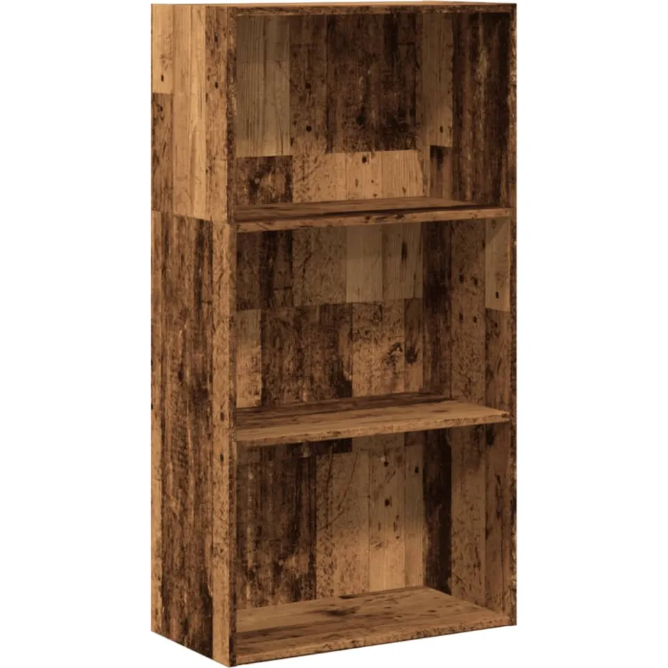 vidaXL Boekenkast 60x30x114 cm bewerkt hout oud houtkleurig bruin, foto 3