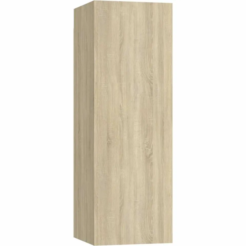 vidaXL Tv-meubelen 4 st 30,5x30x90 cm bewerkt hout sonoma eikenkleurig Bruin