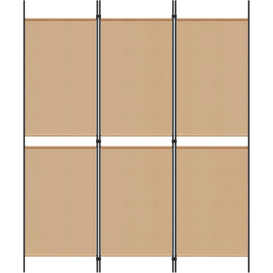 vidaXL 3-paneel kamerscherm Beige 150 x 180 cm Stof, foto 5
