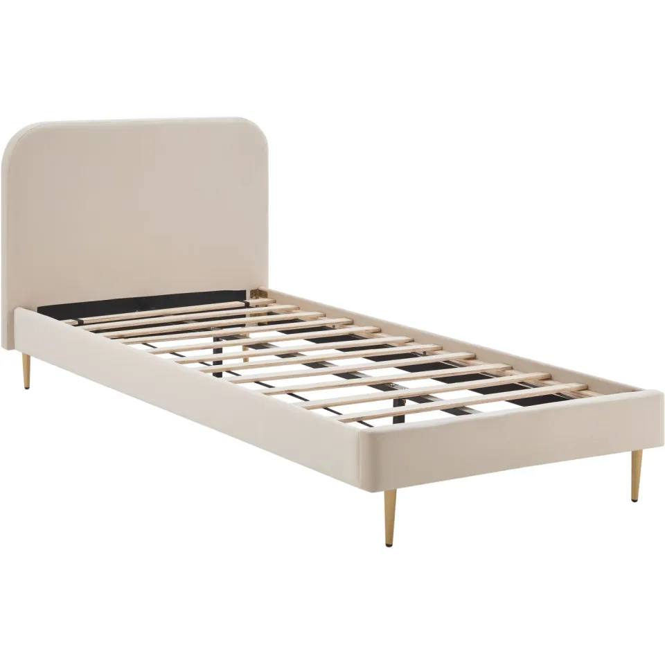 Artistiq Living Federico fluwelen bed beige, foto 3