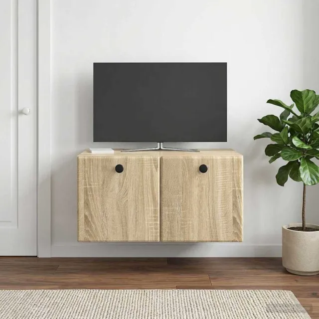 vidaXL Wandbeugel TV-kast 59,5 x 41 x 30 cm Sonoma Eiken Bewerkt hout, foto 2