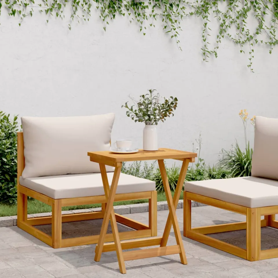 vidaXL Tuintafel inklapbaar 50x36x60 cm massief acaciahout bruin, foto 3