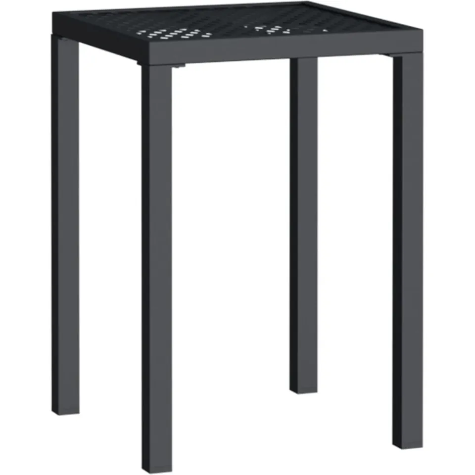 vidaXL Tuintafel 50x50x72 cm staal antracietkleurig, foto 3