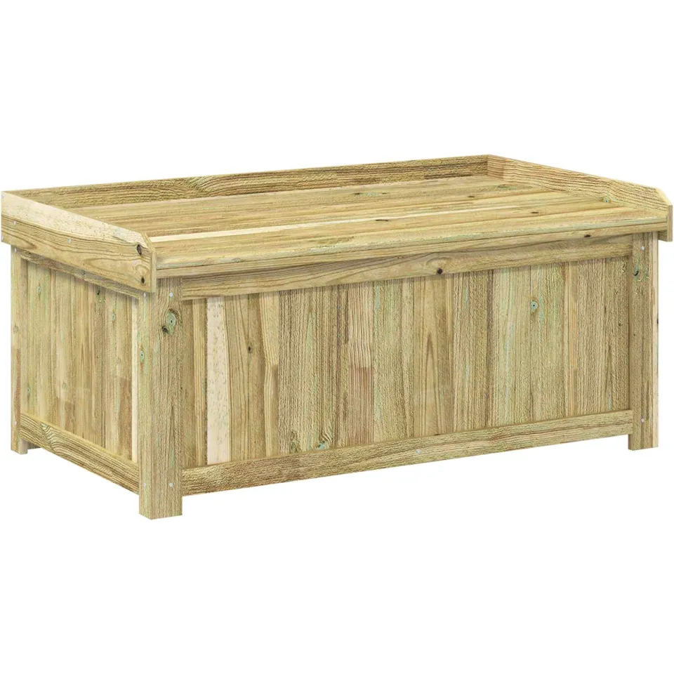 vidaXL Buiten Kussenbox Geïmpregneerd grenenhout 104 x 60 x 47 cm bruin, foto 3