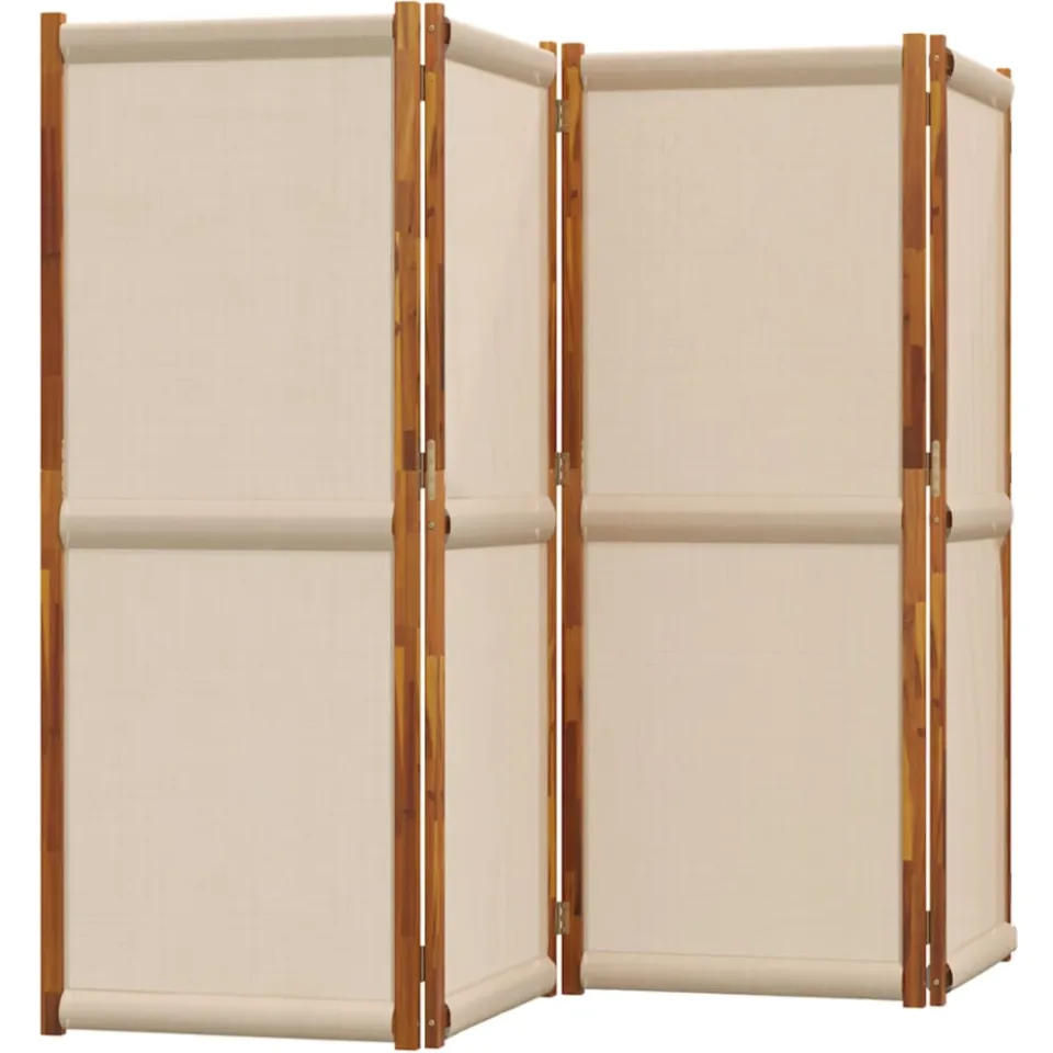 vidaXL Kamerscherm met 4 panelen 280x180 cm taupe