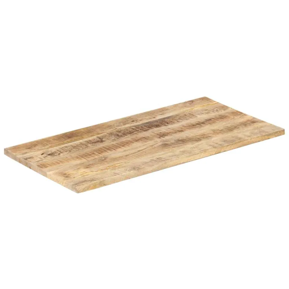 vidaXL Tafelblad 25-27 mm 100x60 cm massief mangohout Bruin