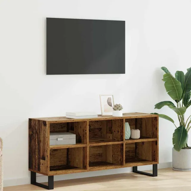 vidaXL TV-kast 103,5 x 30 x 50 cm Oud Hout Bewerkt hout bruin, foto 2