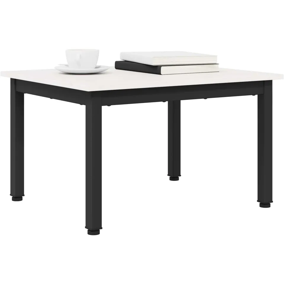 vidaXL Salontafel Wit 60 x 50 x 36 cm Massief grenenhout, foto 2