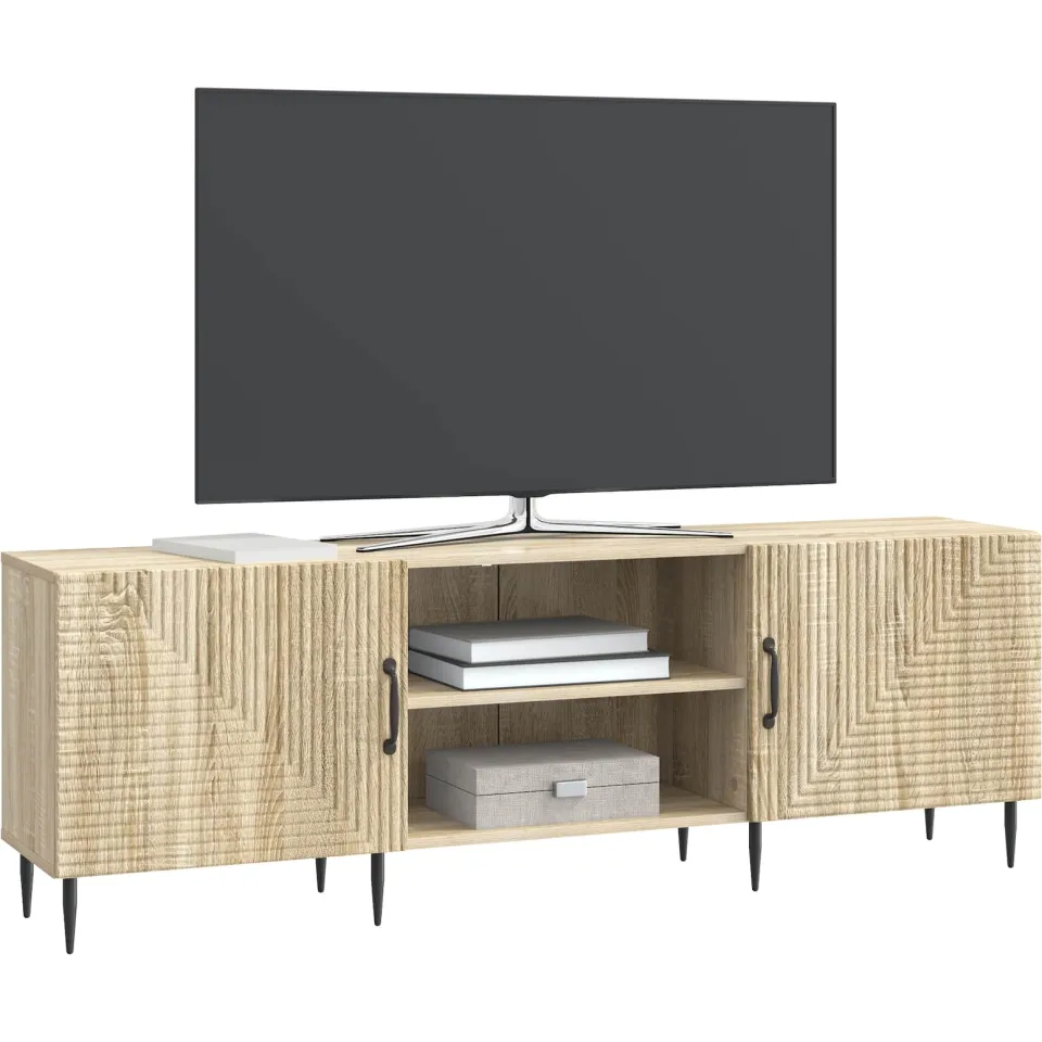 vidaXL TV-kast 150 x 31 x 50 cm Sonoma Eiken Bewerkt hout Bruin