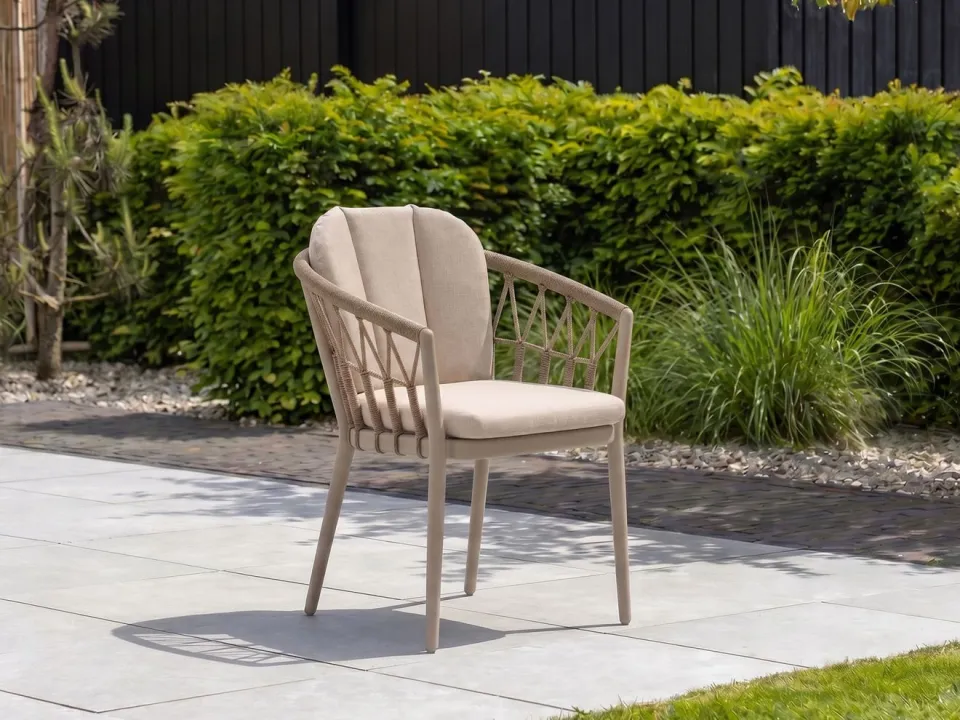 Tierra Outdoor SantaFe dining tuinstoel taupe, foto 3