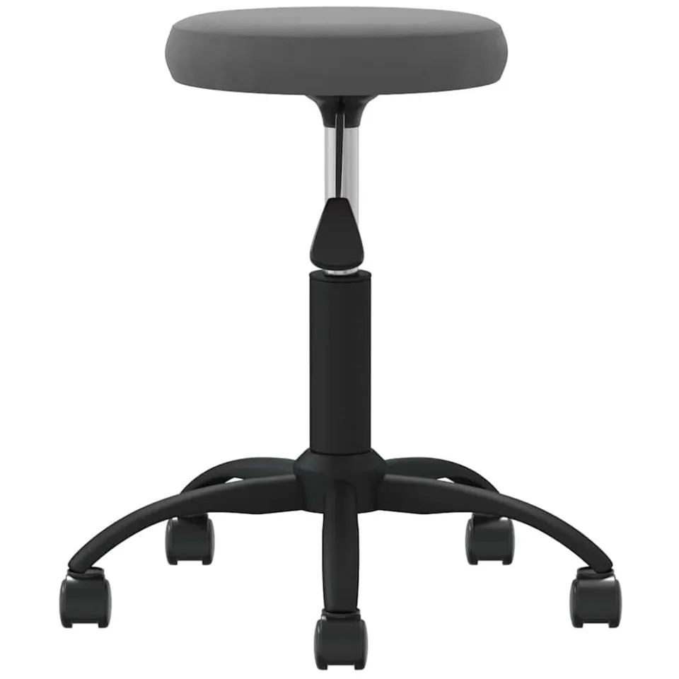 vidaXL Eetkamerstoel fluweel donkergrijs grijs, foto 3