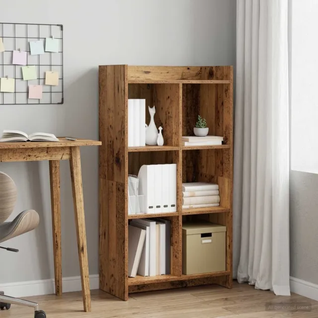 vidaXL Boekenkast Oud hout 59 x 30 x 111 cm Bewerkt hout bruin, foto 2
