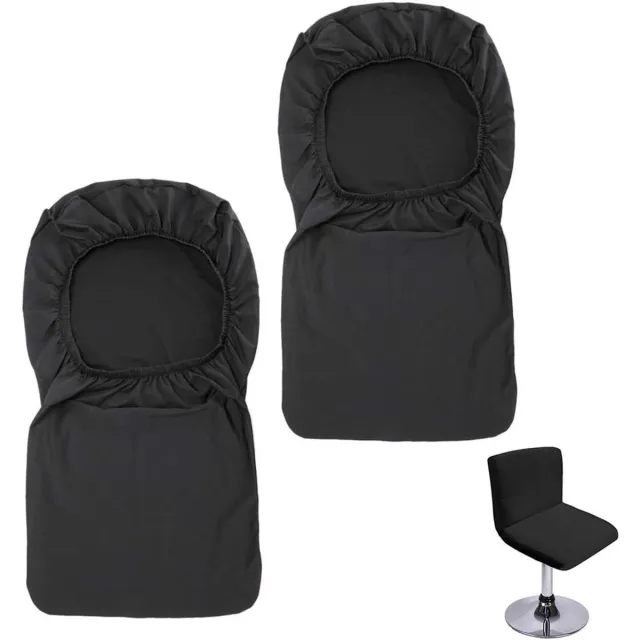 Vellaro Barkrukhoes - Zwart - Geschikt voor rugleuning 28-35 cm - Stretch Polyester - Voor Barkrukken met Rugleuning
